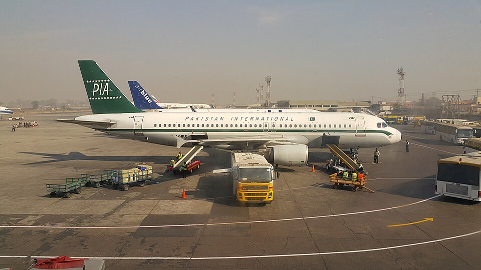 Aircraft registered AP-BLU