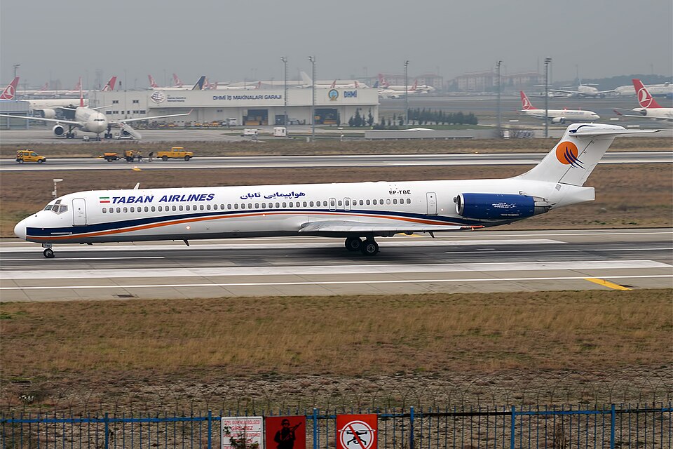 Aircraft registered EP-TBE