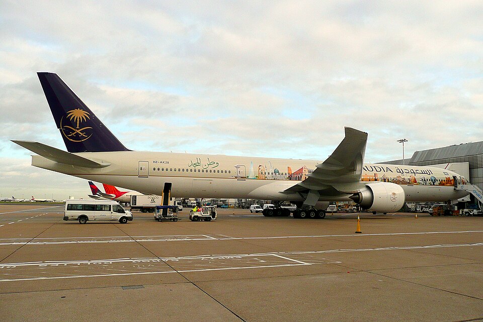 Aircraft registered HZ-AK28