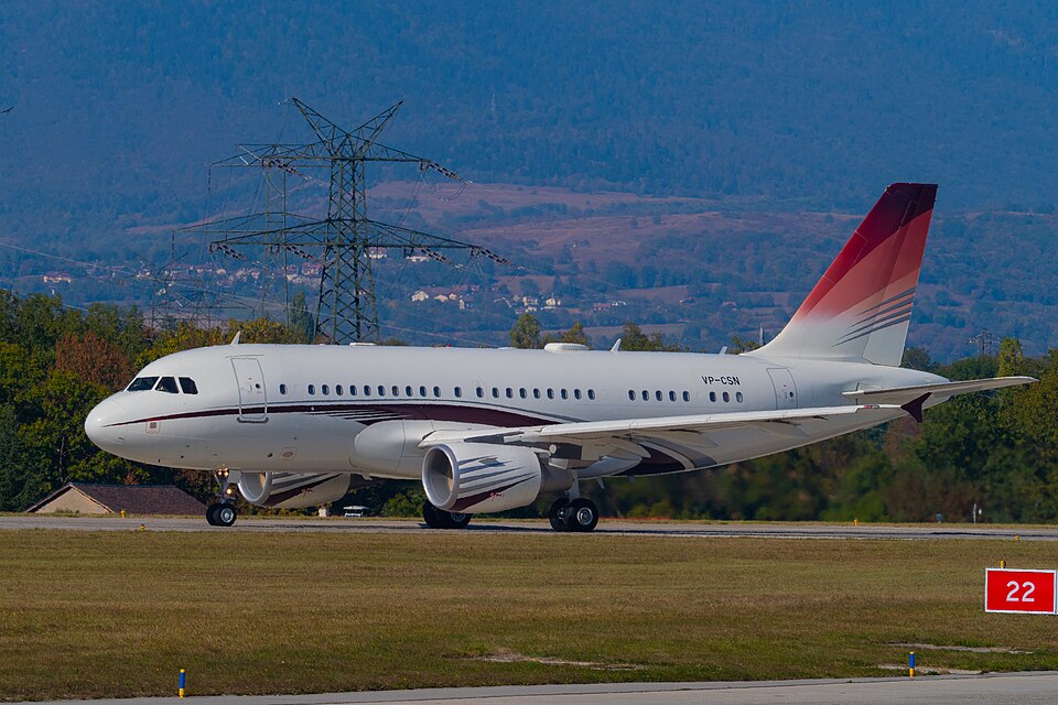 Aircraft registered VP-CSN