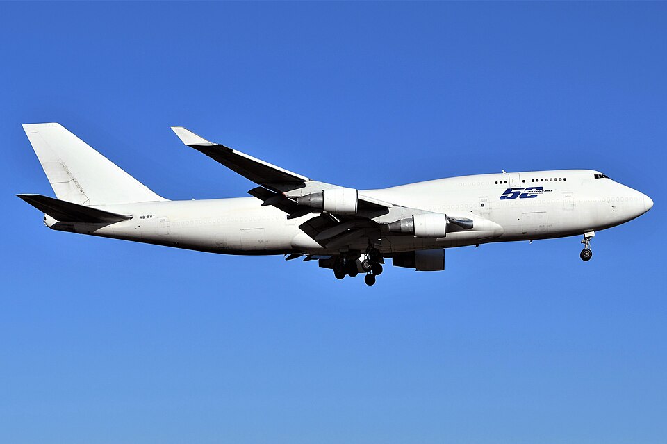 Aircraft registered VQ-BWT