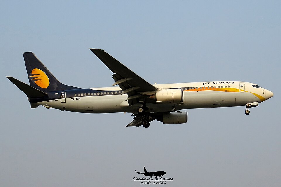 Aircraft registered VT-JGA