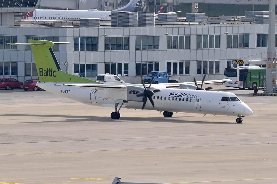 Aircraft registered YL-BBT
